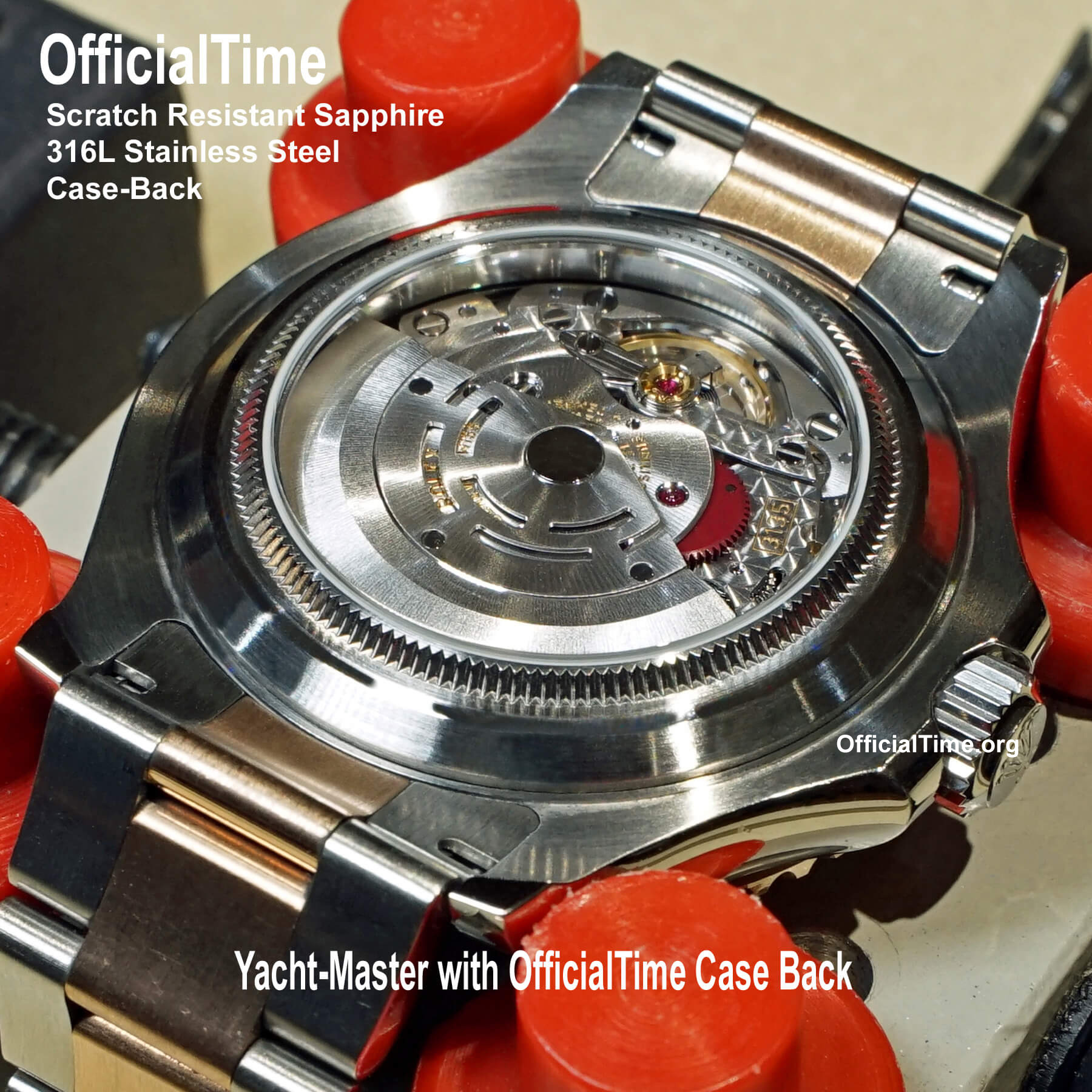 OfficialTime Case Back for Rolex Yacth-Master 